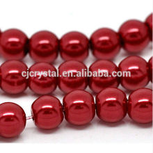 Wholesale Factory price loose Crystal Glass Imitation Pearls beads